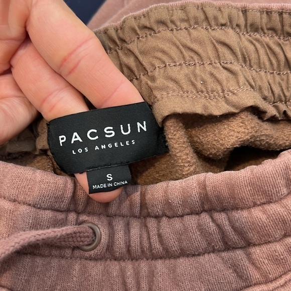 PacSun Brown Jogger Sweatpants with Elastic Waistband size small. - Picture 9 of 10